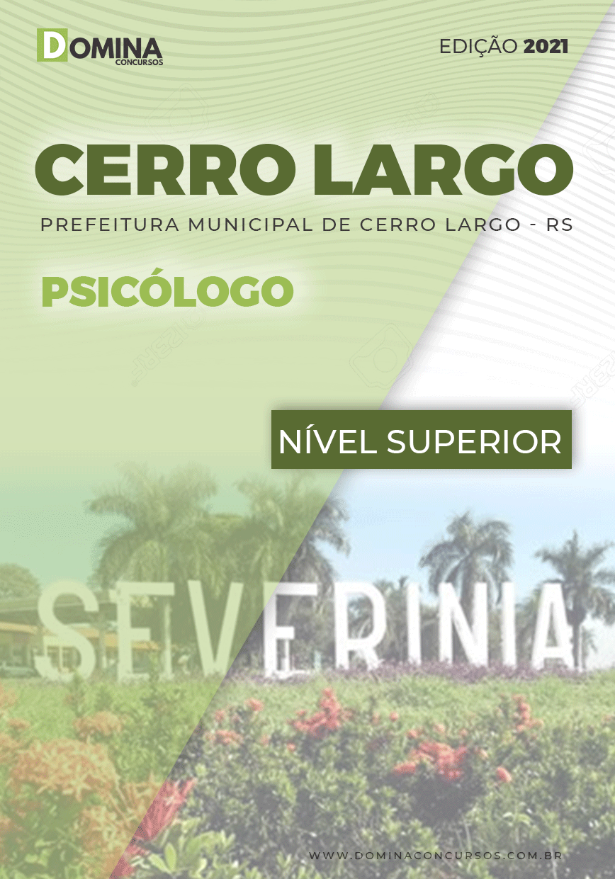 Apostila Concurso Pref Cerro Largo RS 2021 Psicólogo