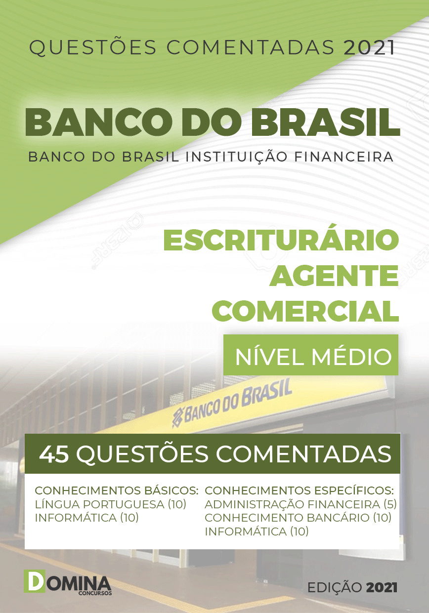 Questões Comentadas Banco Brasil BB 2021 Escriturário