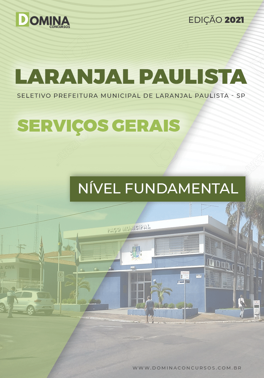 Apostila Seletivo Pref Laranjal Paulista SP 2021 Serviços Gerais