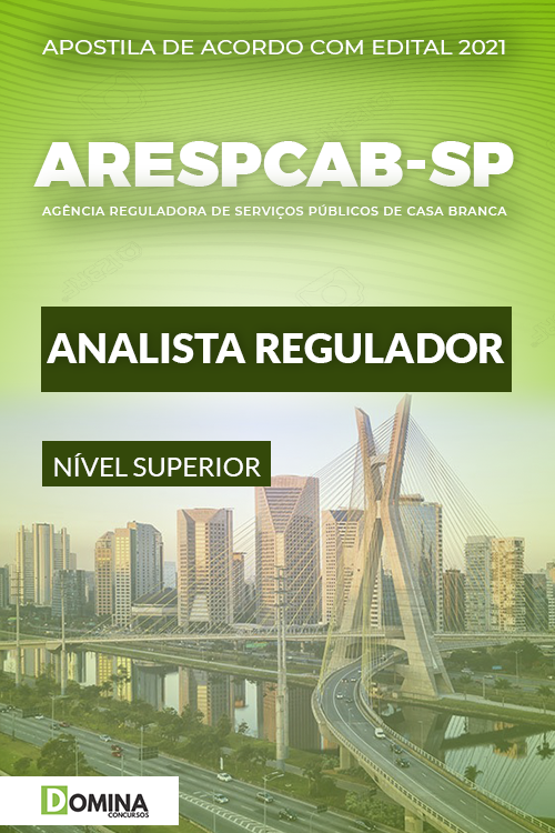 Apostila Concurso ARESPCAB SP 2021 Analista Regulador