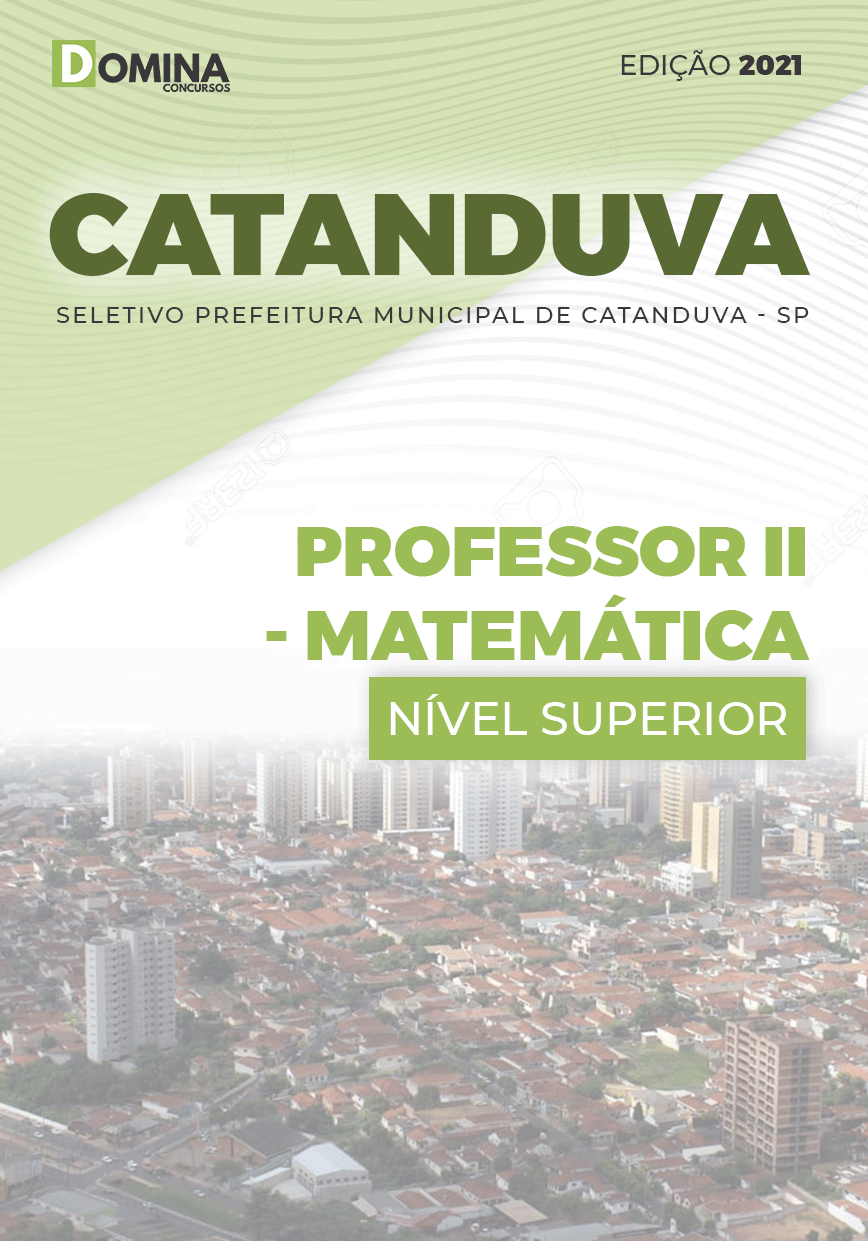 Apostila Concurso Pref Três Marias MG 2021 Professor II Matemática