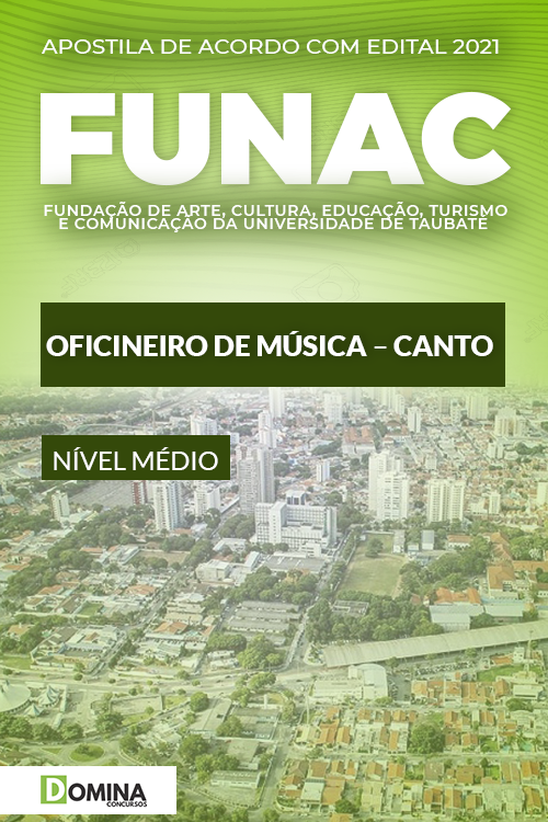 Apostila Seletivo FUNAC SP 2021 Oficineiro de Música Canto