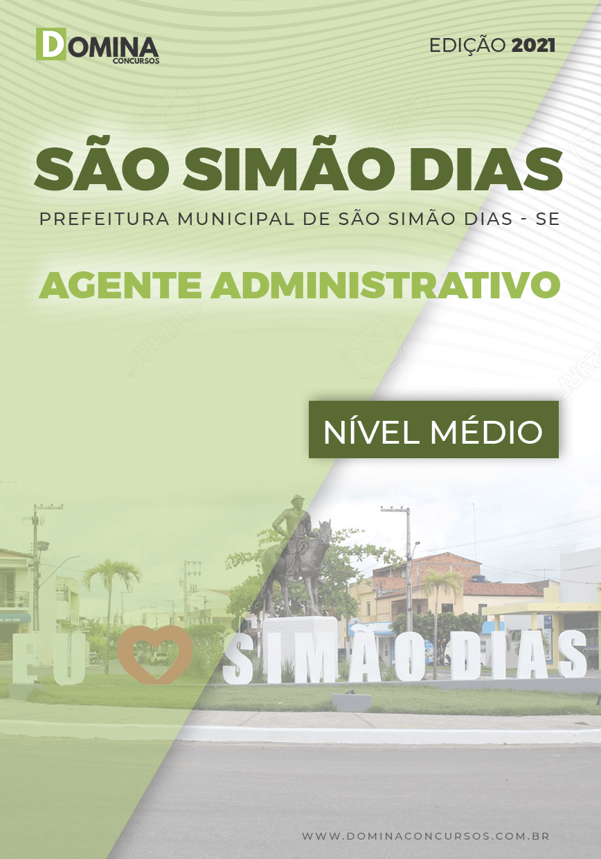 Apostila Pref São Simão Dias SE 2021 Agente Administrativo