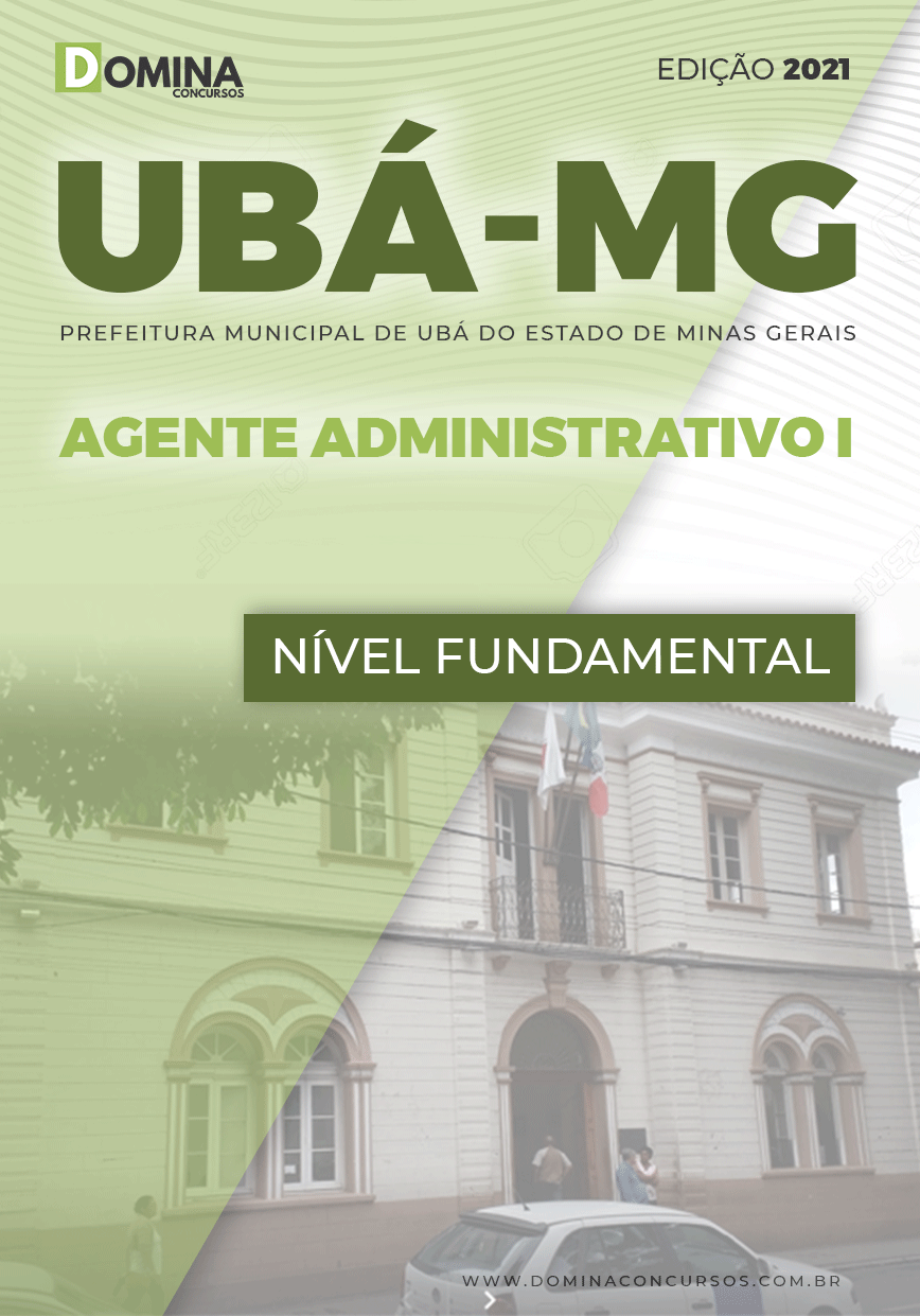 Apostila Pref Ubá MG 2021 Agente Administrativo I