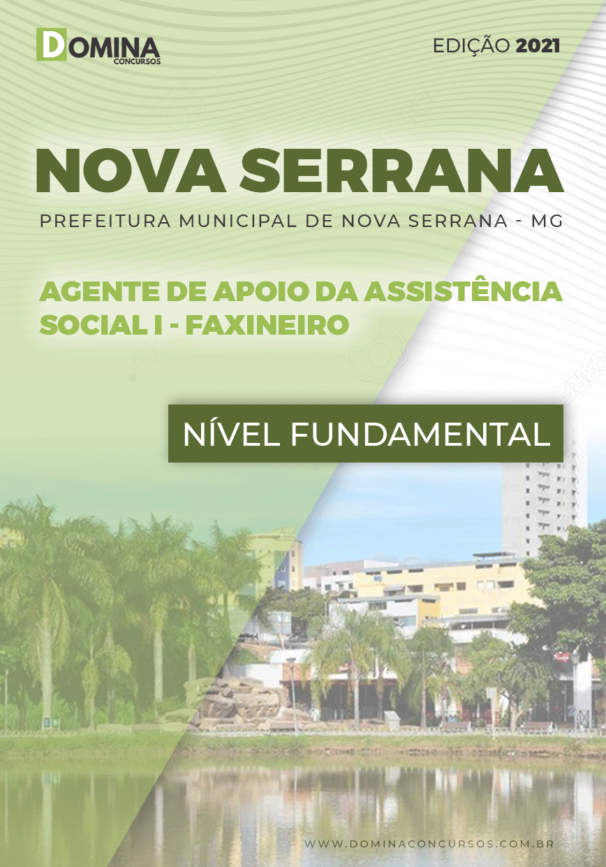 Apostila Pref Nova Serrana MG 2021 Agente I Faxineiro