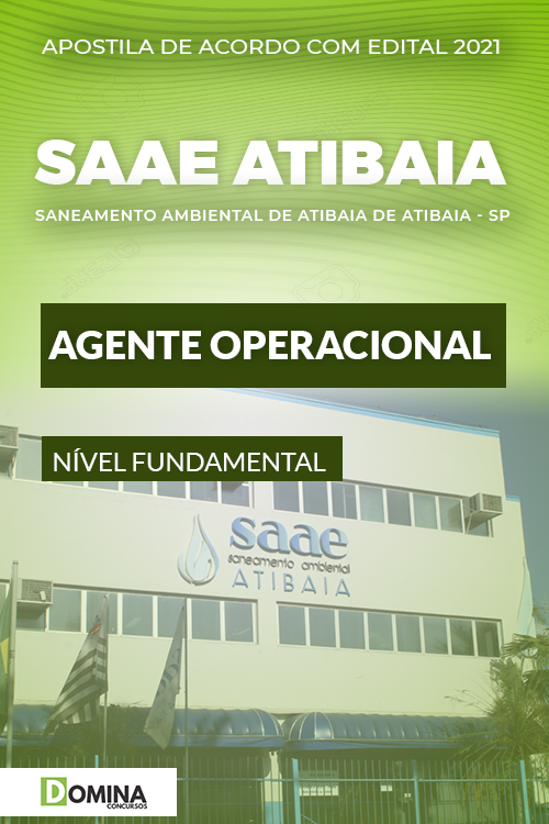 Apostila Concurso SAAE Atibaia SP 2021 Agente Operacional
