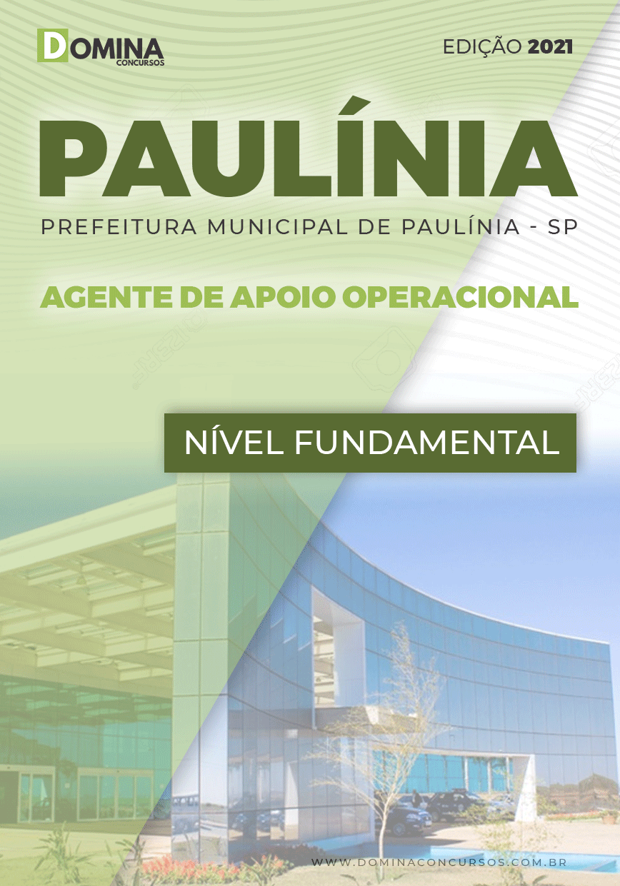 Apostila Pref Paulínia SP 2021 Agente de Apoio Operacional