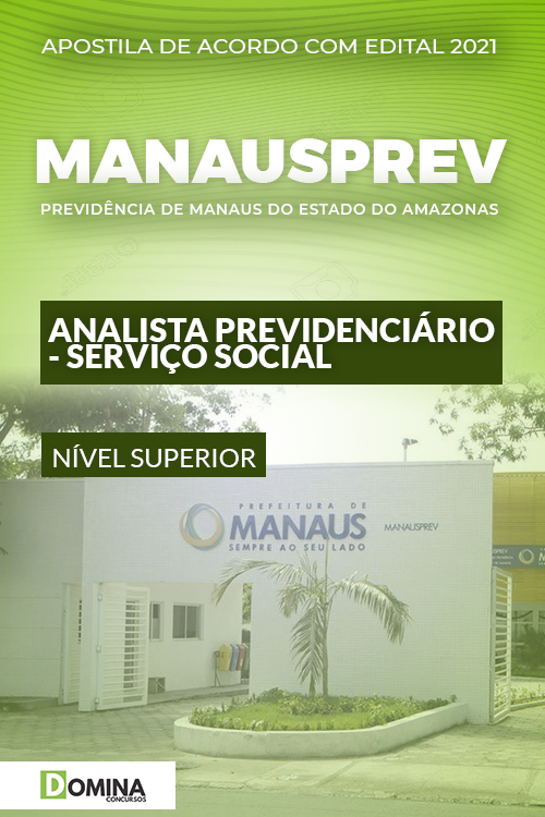 Apostila ManausPrev AM 2021 Analista Prev Serviço Social
