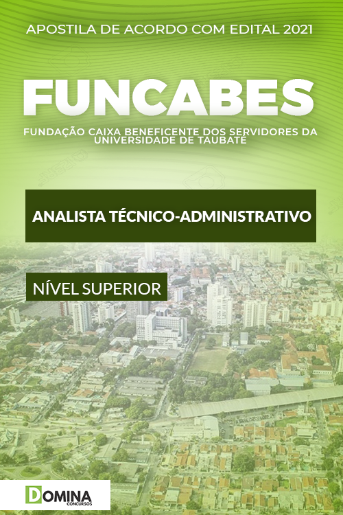 Apostila FUNCABES SP 2021 Analista Técnico Administrativo