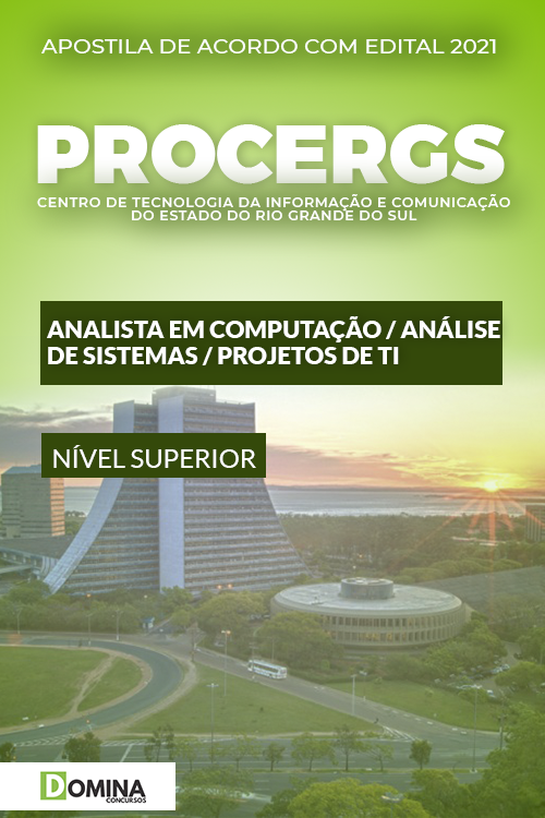 Apostila PROCERGS RS 2022 Analista de Sistemas Projetos TI