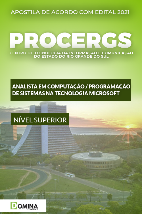 Apostila PROCERGS RS 2022 Analista de Programação Microsoft