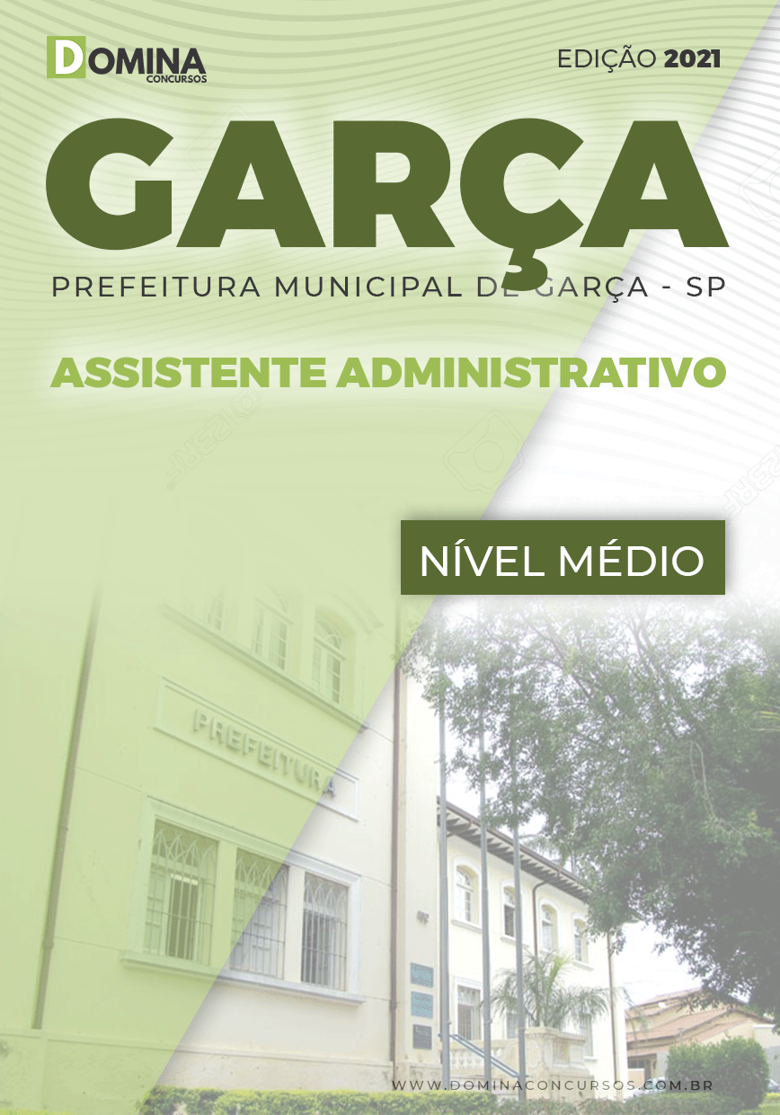 Apostila Concurso Pref Garça SP 2021 Assistente Administrativo