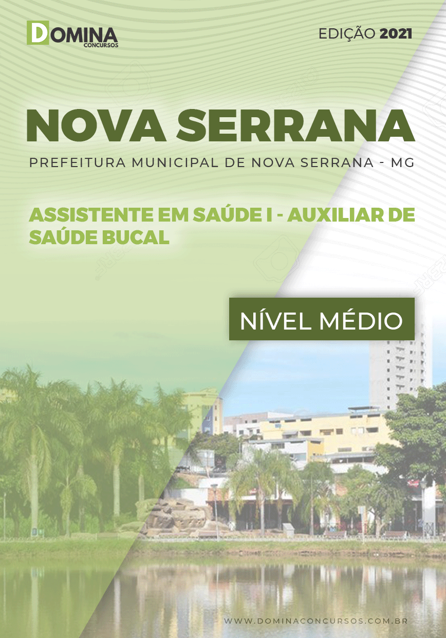 Apostila Pref Nova Serrana MG 2021 Auxiliar de Saúde Bucal