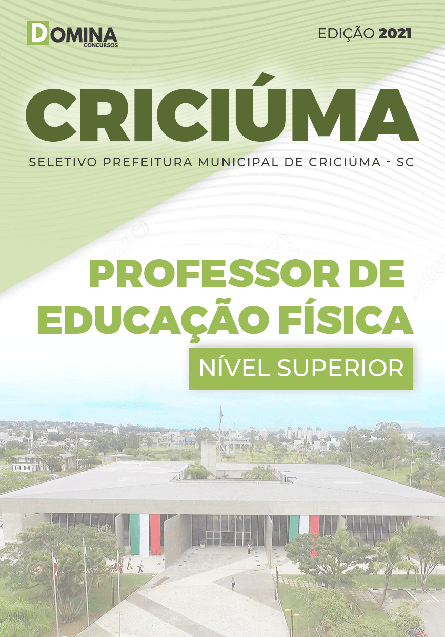 Apostila Pref Criciúma SC 2021 Professor de Educação Física