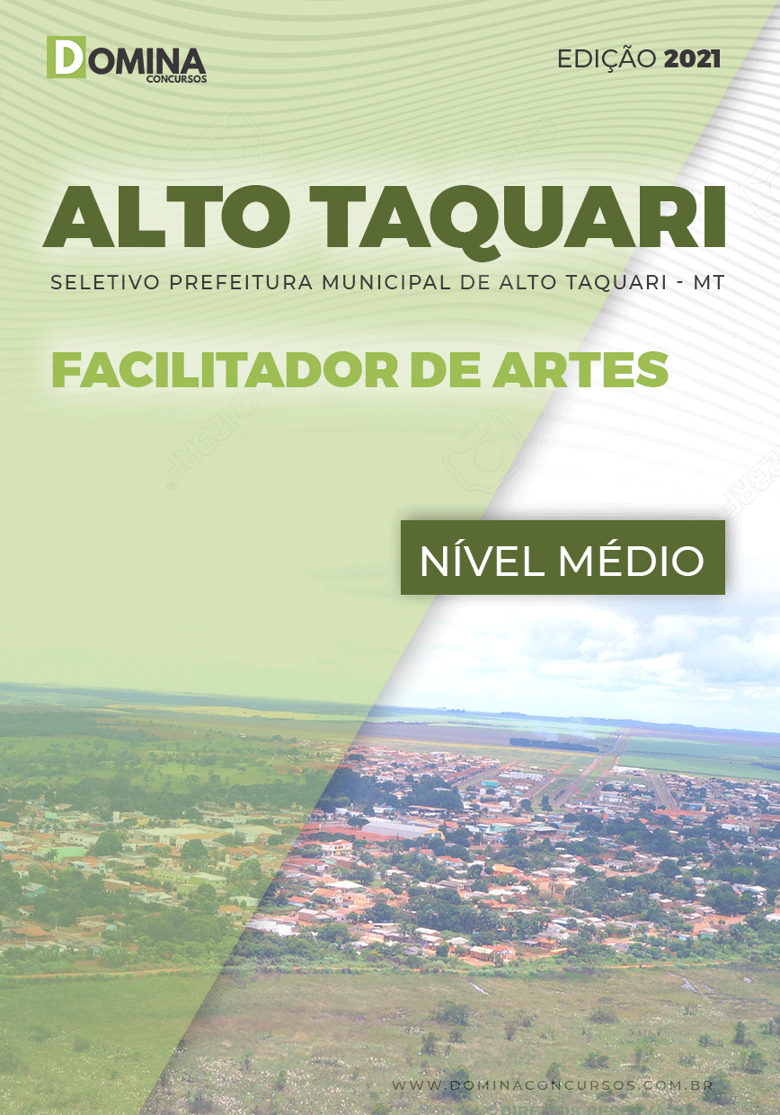 Apostila Pref Alto Taquari MT 2021 Facilitador de Artes