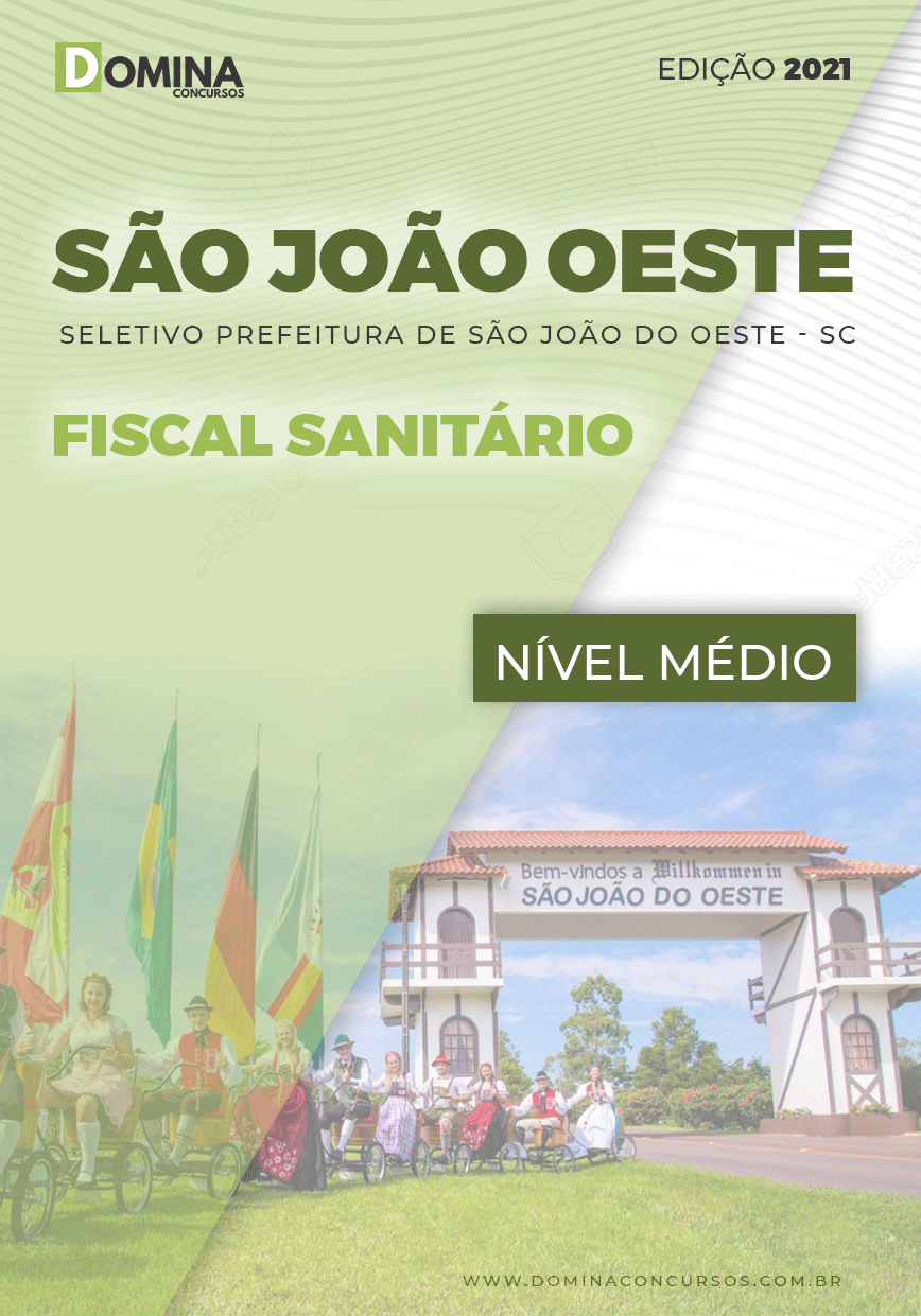 Apostila Pref São José Oeste SC 2021 Fiscal Sanitário