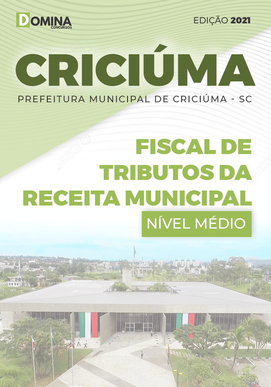 Apostila Pref Criciúma SC 2021 Fiscal Tributos Receita Municipal