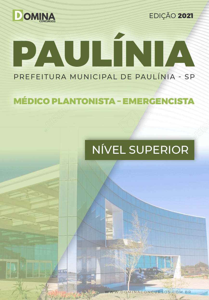 Apostila Pref Paulínia SP 2021 Médico Plantonista Emergência