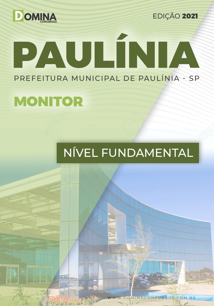 Apostila Digital Concurso Pref Paulínia SP 2021 Monitor