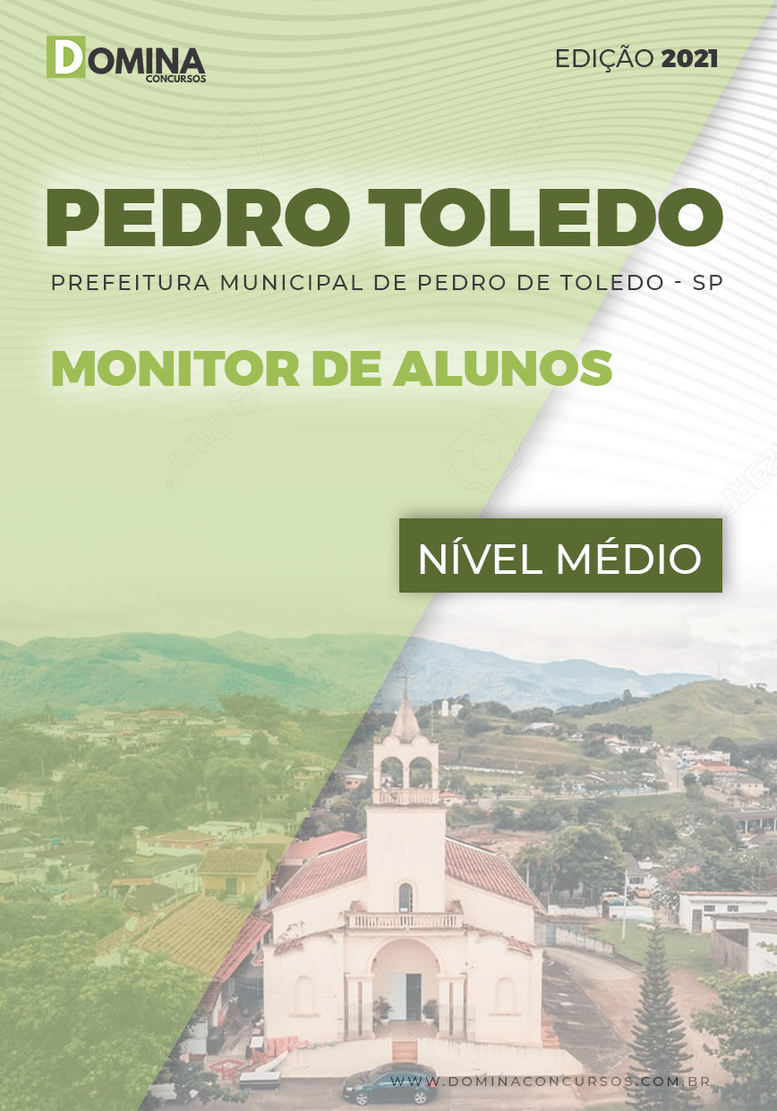 Apostila Pref Pedro Toledo SP 2021 Monitor de Alunos