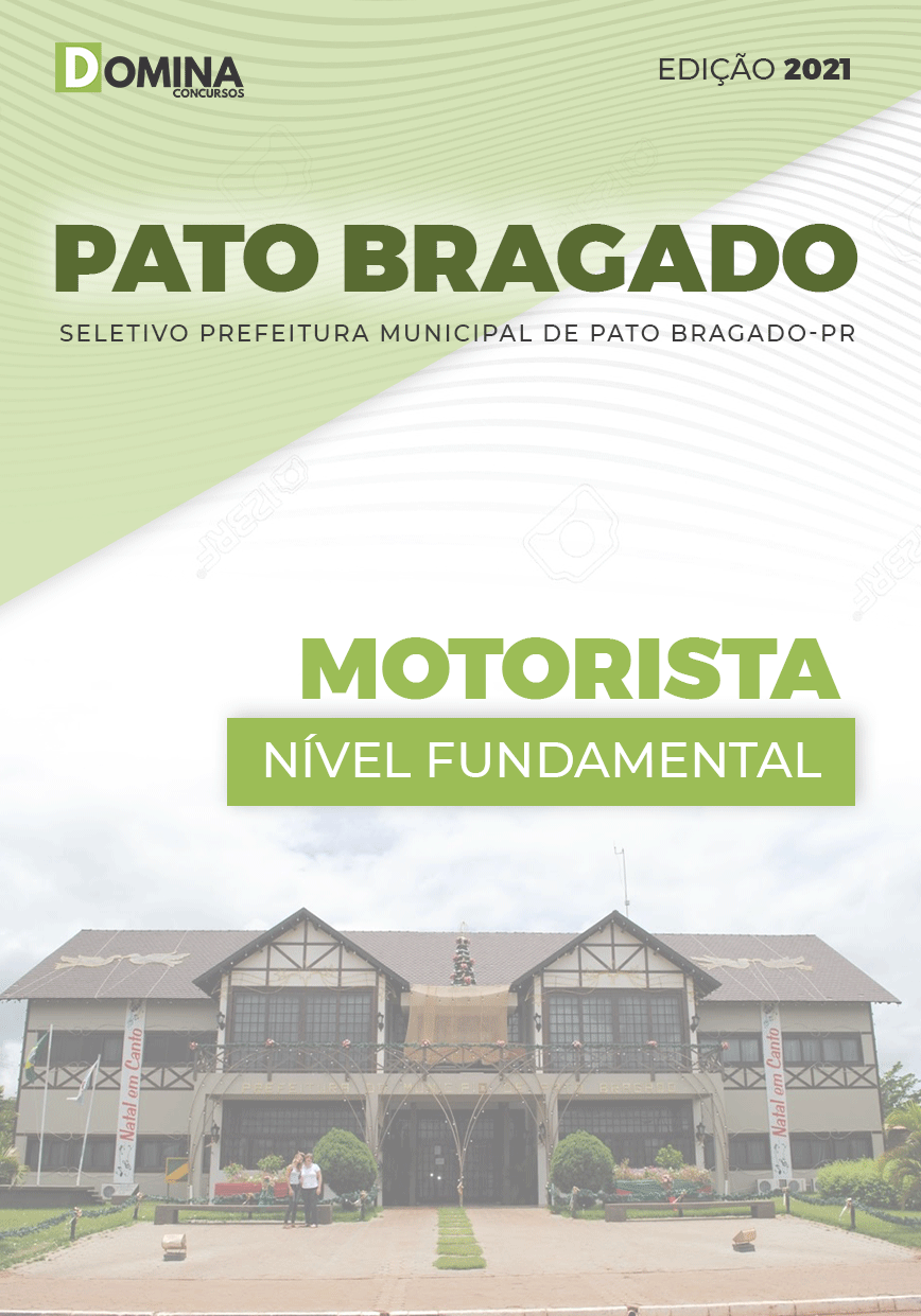Apostila Seletivo Pref Pato Bragado PR 2021 Motorista