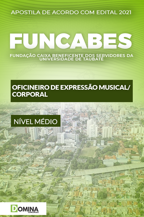 Apostila FUNCABES SP 2021 Oficineiro Musical Corporal