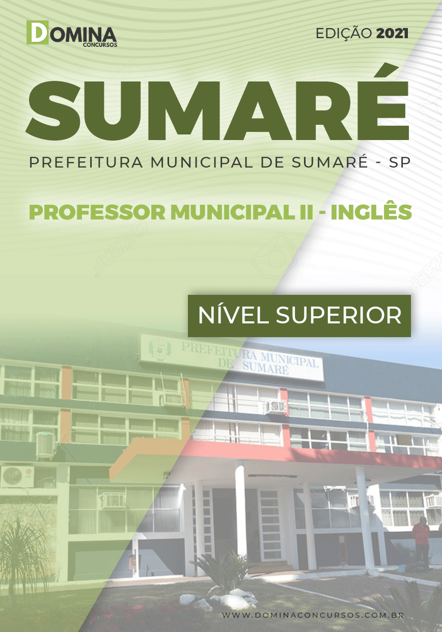 Apostila Pref Sumaré SP 2021 Professor Municipal II Inglês