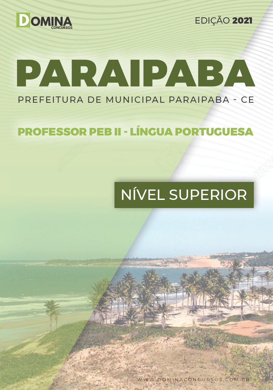 Apostila Pref Paraipaba CE 2021 Prof II Língua Portuguesa