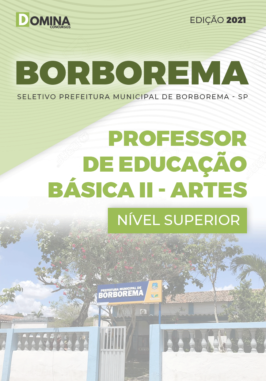 Apostila Pref Borborema SP 2021 Professor de Artes