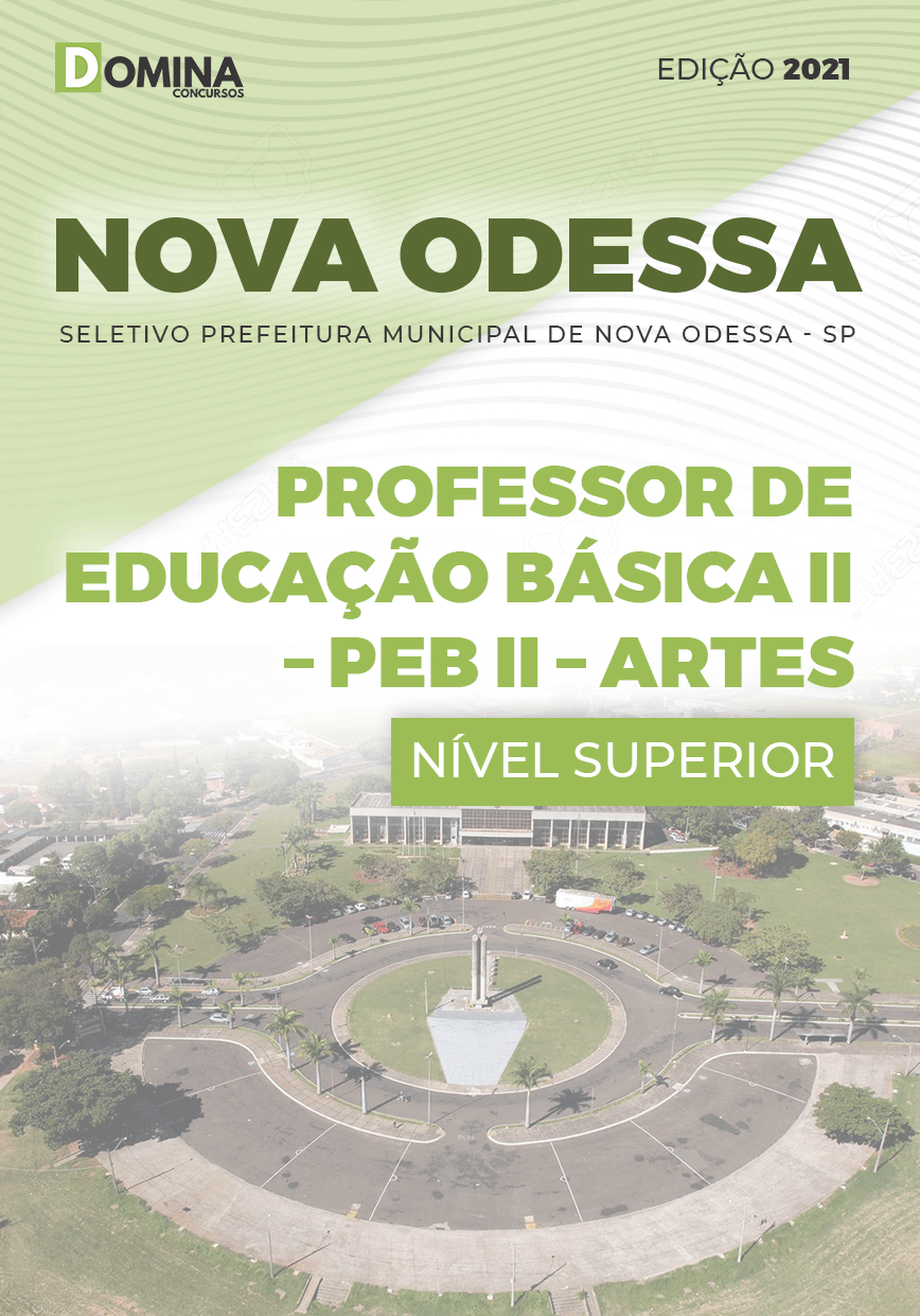 Apostila Pref Nova Odessa SP 2021 Professor de Artes