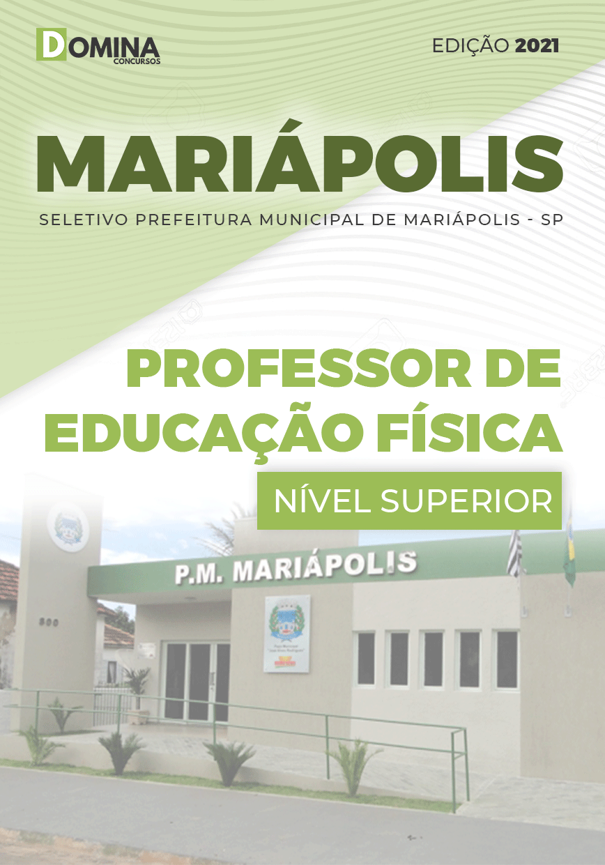 Apostila Pref Mariápolis SP 2021 Professor de Educação Física
