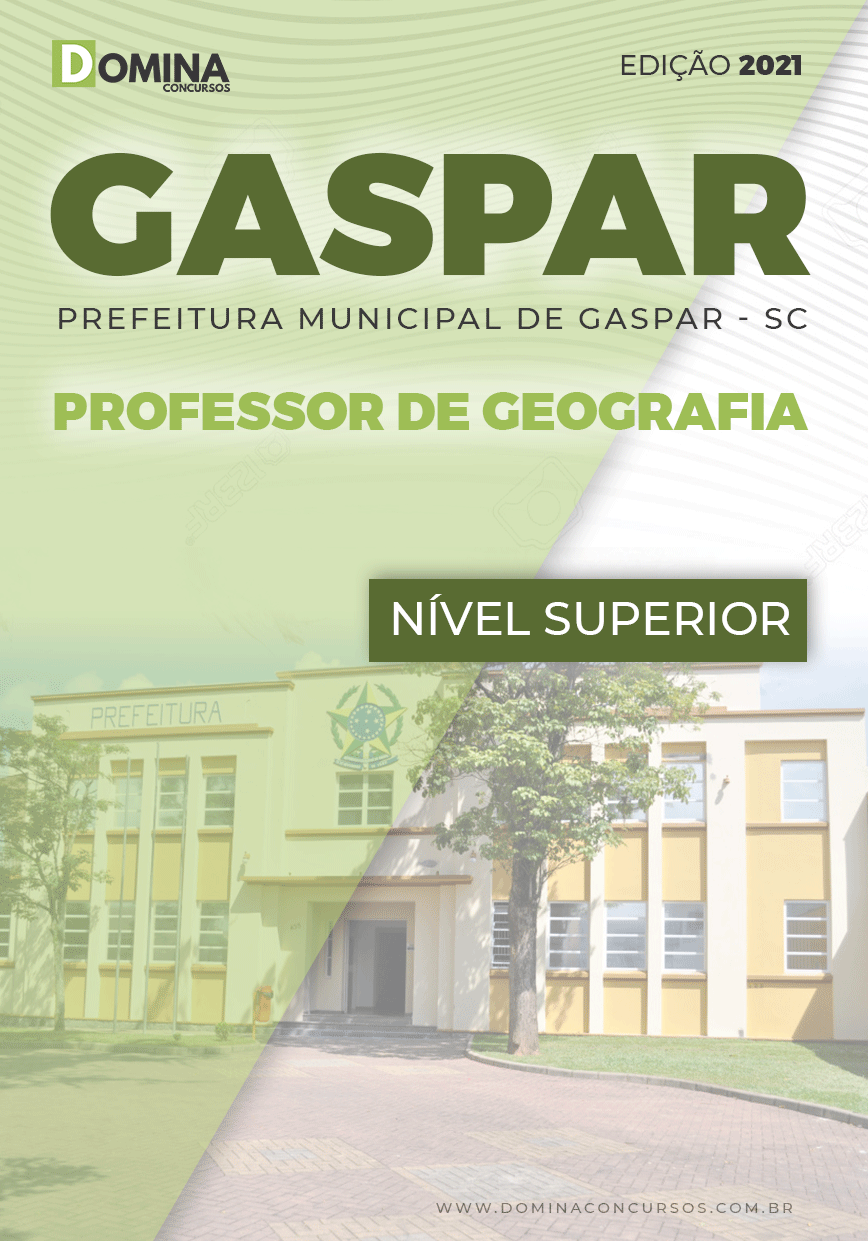 Apostila Pref Gaspar SC 2021 Professor de Geografias