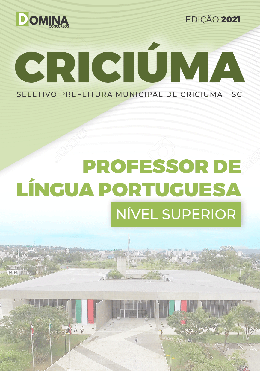 Apostila Pref Criciúma SC 2021 Professor de Língua Portuguesa