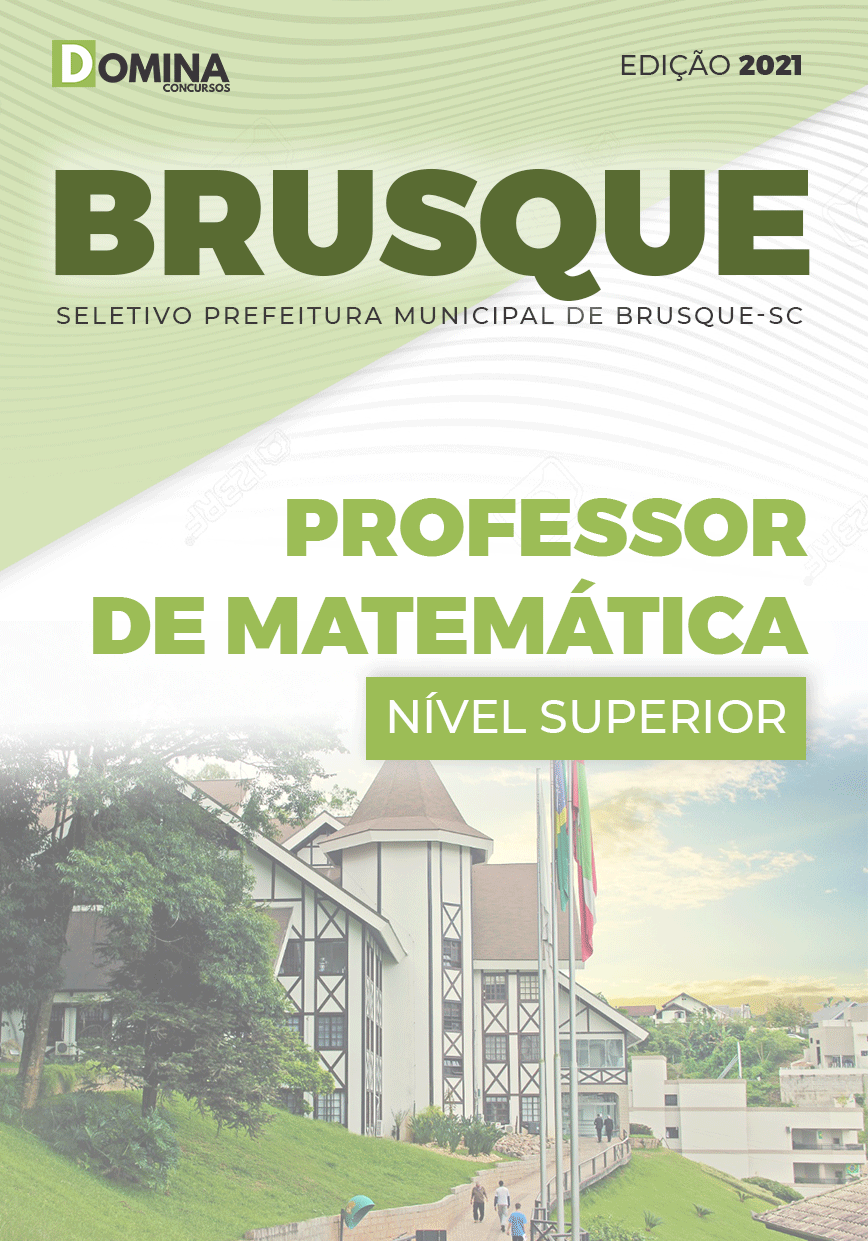 Apostila Pref Brusque SC 2021 Professor de Matemática