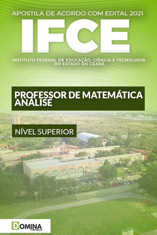 Apostila Concurso IFCE 2021 Professor Matemática Análise