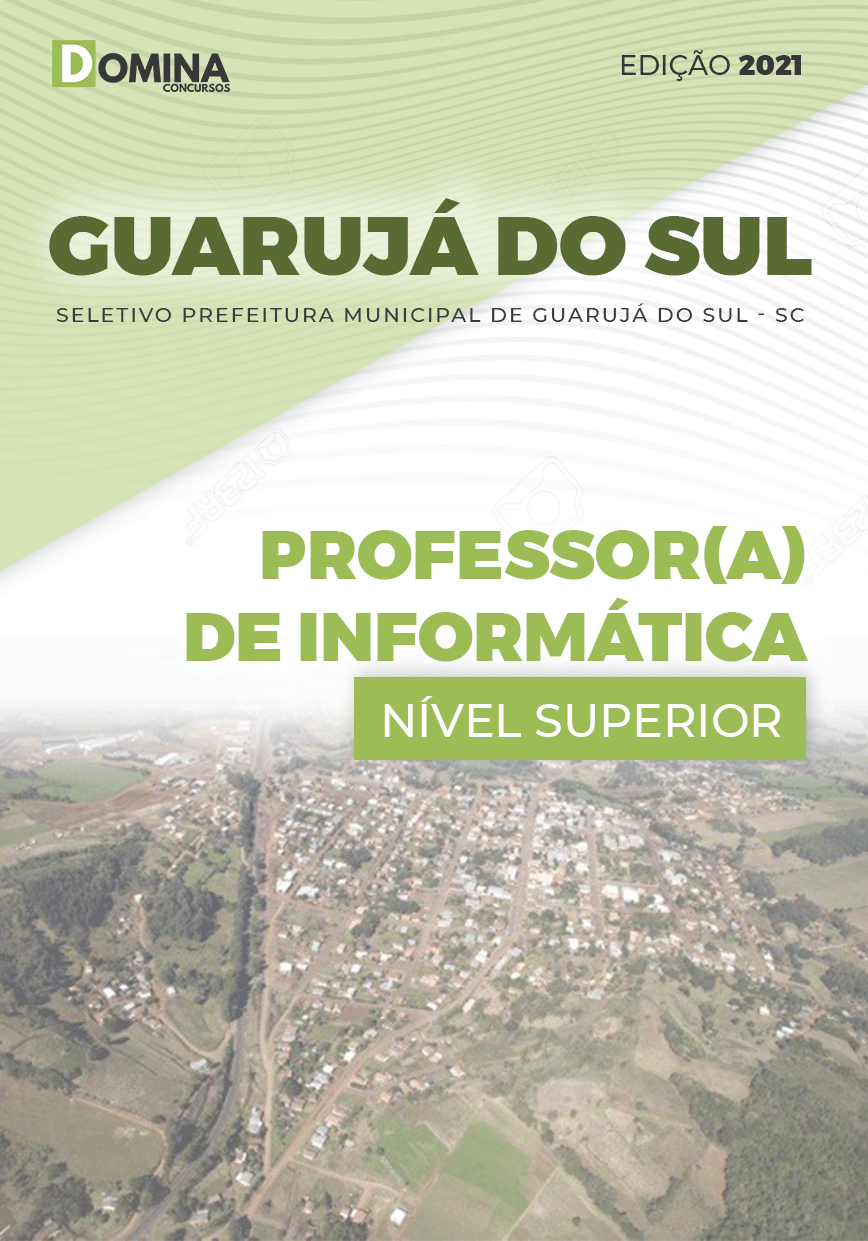 Apostila Pref Guarujá do Sul SC 2021 Professor de Informática