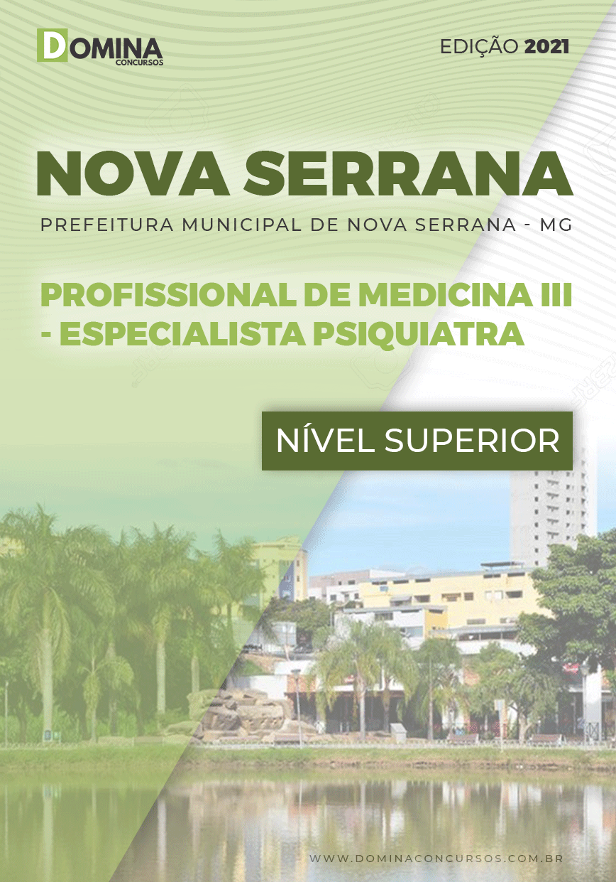 Apostila Pref Nova Serrana MG 2021 Medicina Psiquiatra