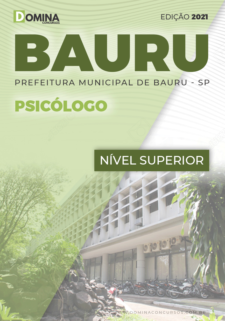 Apostila Digital Concurso Pref Bauru SP 2021 Psicólogo