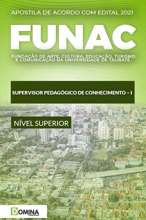 Apostila FUNAC SP 2021 Supervisor de Conhecimento I