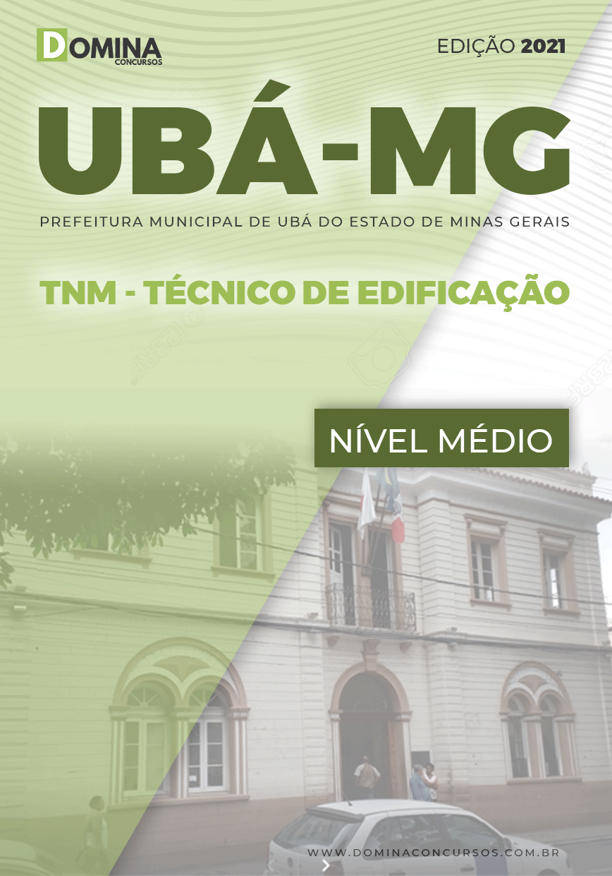 Apostila Concurso Pref Ubá MG 2021 TNM Técnico de Edificação