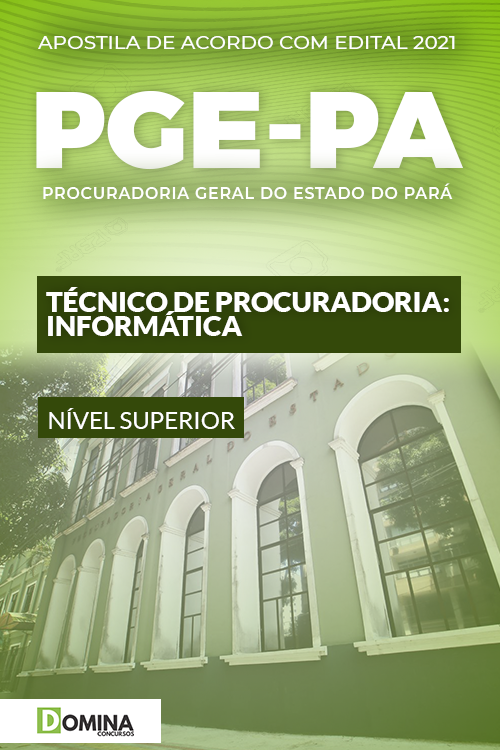 Apostila PGE PA 2021 Técnico de Procuradoria Informática
