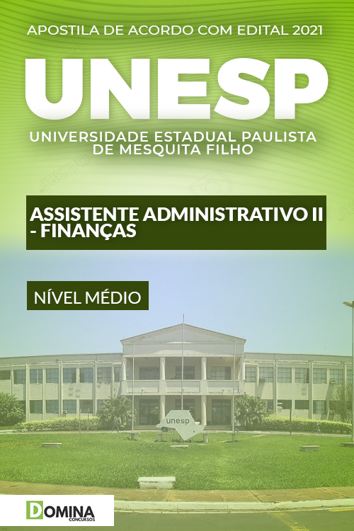 Apostila UNESP UNBA 2022 Assistente Administrativo II Finanças
