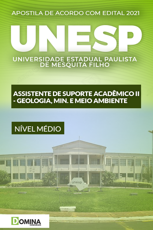 Apostila UNESP IGCE 2022 Assistente Acadêmico II Meio Ambiente