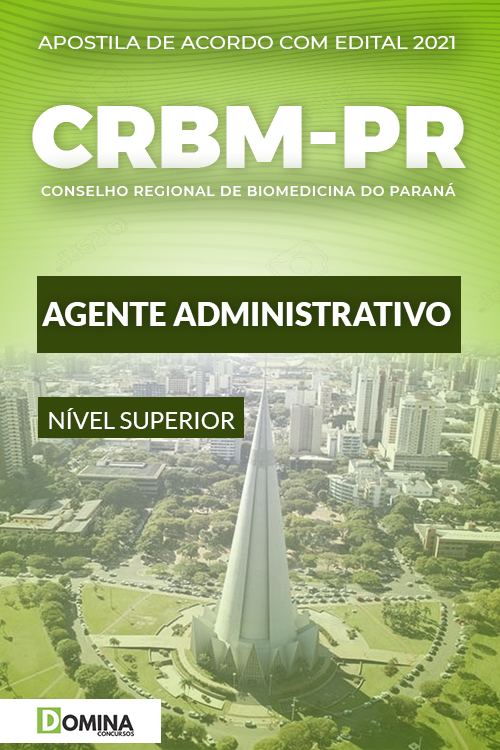 Apostila Concurso CRBM PR 2021 Agente Administrativo