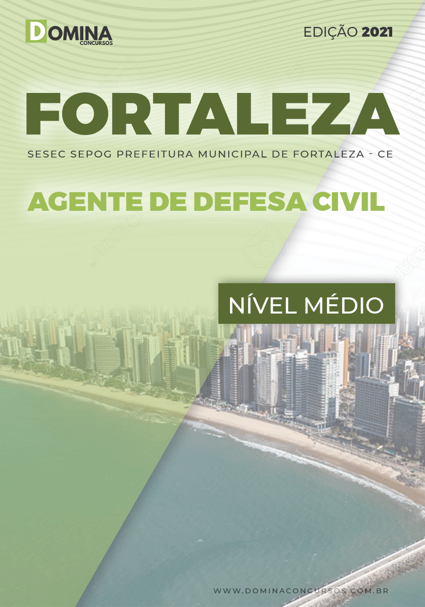Apostila SESEC SEPOG Fortaleza CE 2022 Agente de Defesa Civil