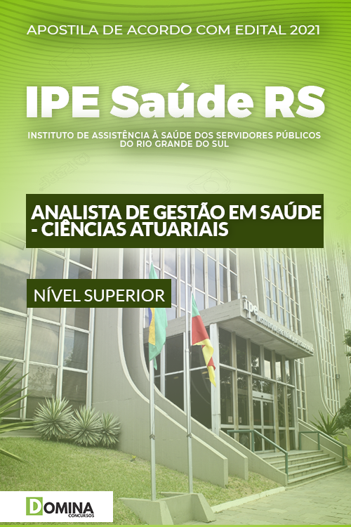 Apostila Concurso IPE Saúde RS 2022 Analista Ciências Atuariais