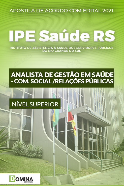Apostila Concurso IPE Saúde RS 2022 Analista Relações Públicas