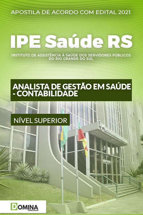Apostila Concurso IPE Saúde RS 2022 Analista Contabilidade