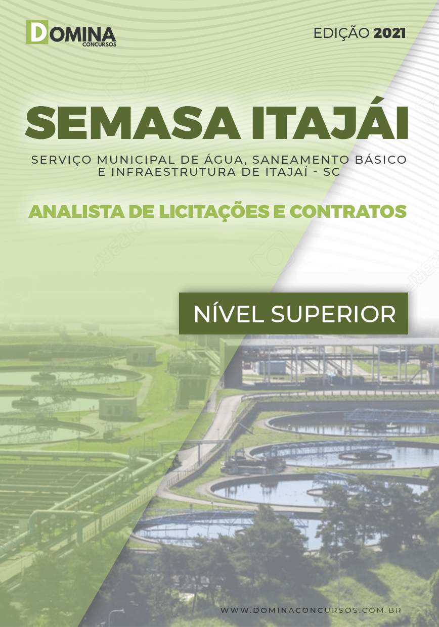 Apostila SEMASA Itajaí SC 2021 Analista de Licitações e Contratos