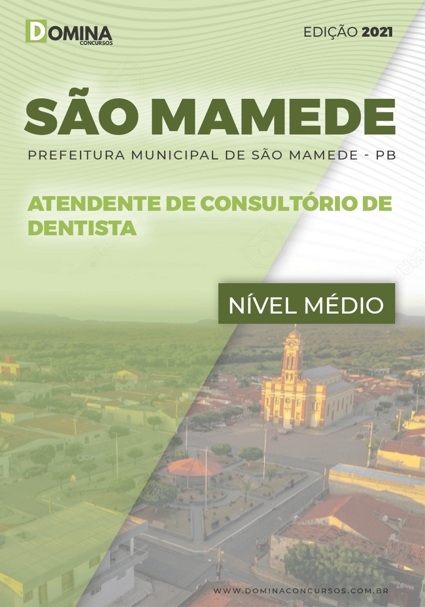 Apostila Pref São Mamede PB 2021 Atendente Consultório Dentista